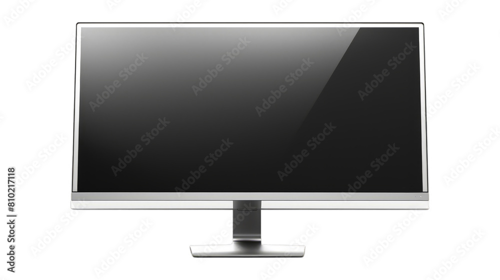 Monitor isolated on transparent png background. Generative ai Monitor isolated on transparent png background. Generative ai