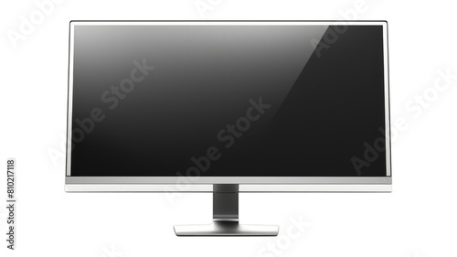 Monitor isolated on transparent png background. Generative ai