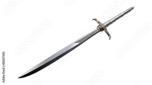 Ninja Sword isolated on transparent png background. Generative ai