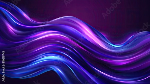 A purple wave with a purple background. The wave is long and curvy