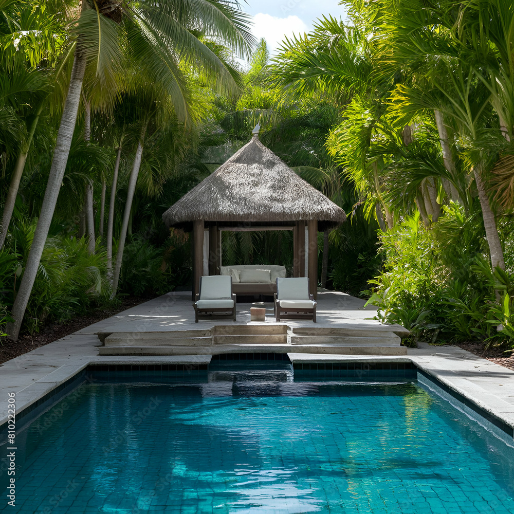 tropical resort pool tropical resort pool