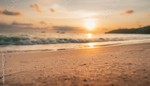 abstract blur beach sunset texture background