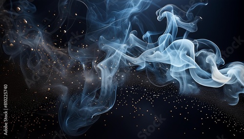 ethereal dark background embraced by wistful smoke and subtle dust particles
