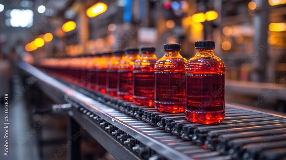 Beverage factory interior. Created with Generative AI. Beverage factory interior. Created with Generative AI.