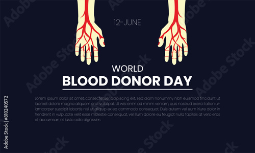 world blood donor day design templet 12 june