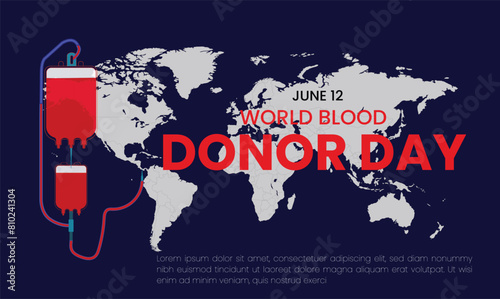 world blood donor day design templet 12 june