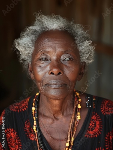 A portrait celebrating the beauty of the aged both physically and in spirit and wisdom.  photo