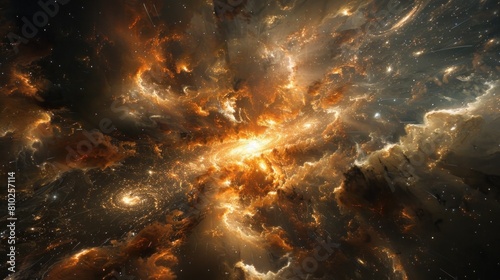 Illuminating Cosmic Crossroads Interstellar Pathways Converge Amid Exploding Nebular Nexus