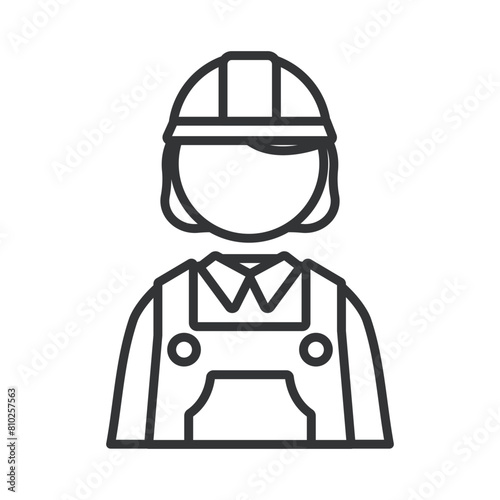 女性の建設作業員