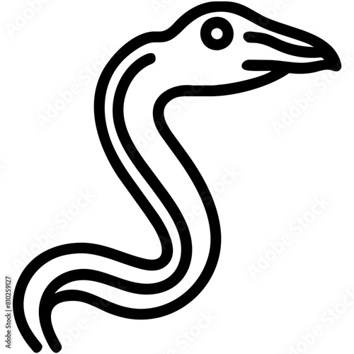 Snake Outline Icon 