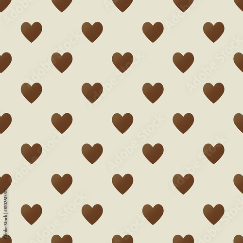 Valentine pattern seamless heart shape pink colors background.