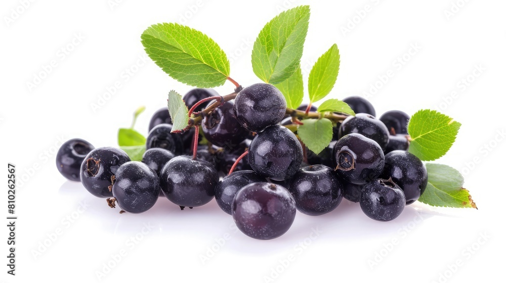 bilberry on isolated white background. bilberry on isolated white background.