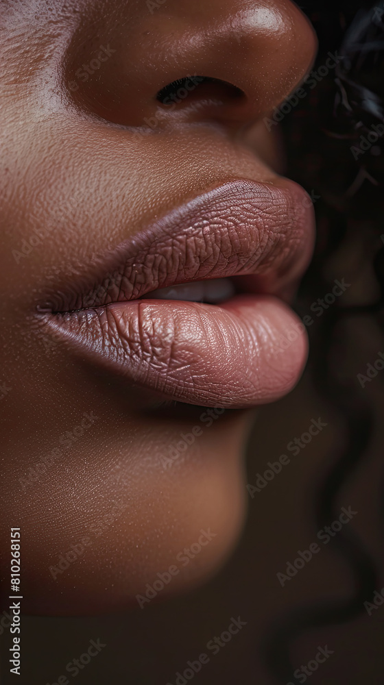 closeup shot of chocolate lips for cosmetics advert closeup shot of chocolate lips for cosmetics advert