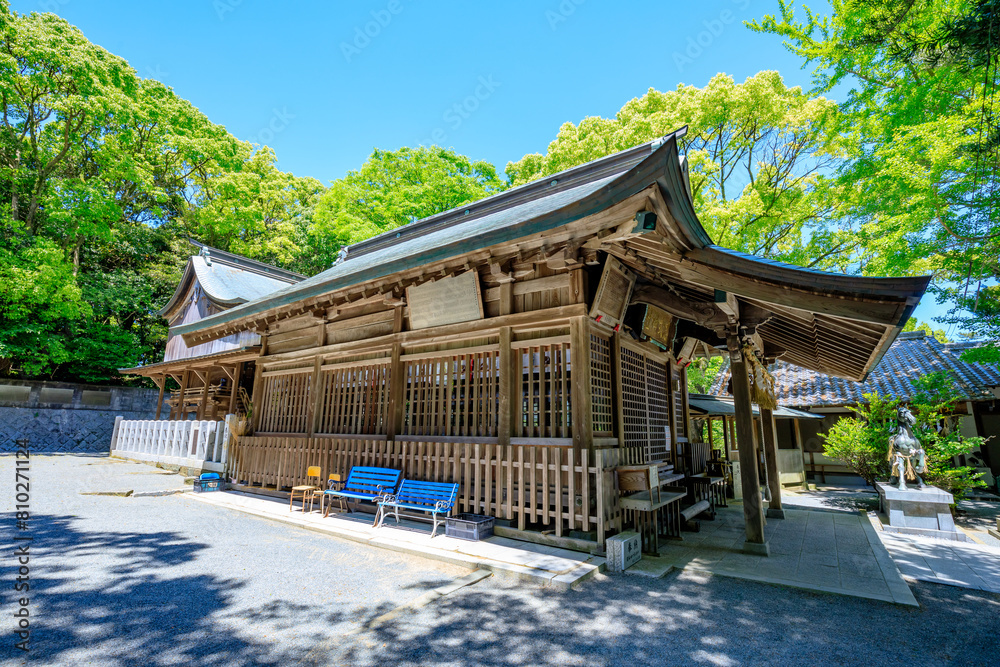 初夏の志式神社 福岡県福岡市 Shishiki Shrine in early summer. Fukuoka Pref, Fukuoka City. 初夏の志式神社 福岡県福岡市 Shishiki Shrine in early summer. Fukuoka Pref, Fukuoka City.