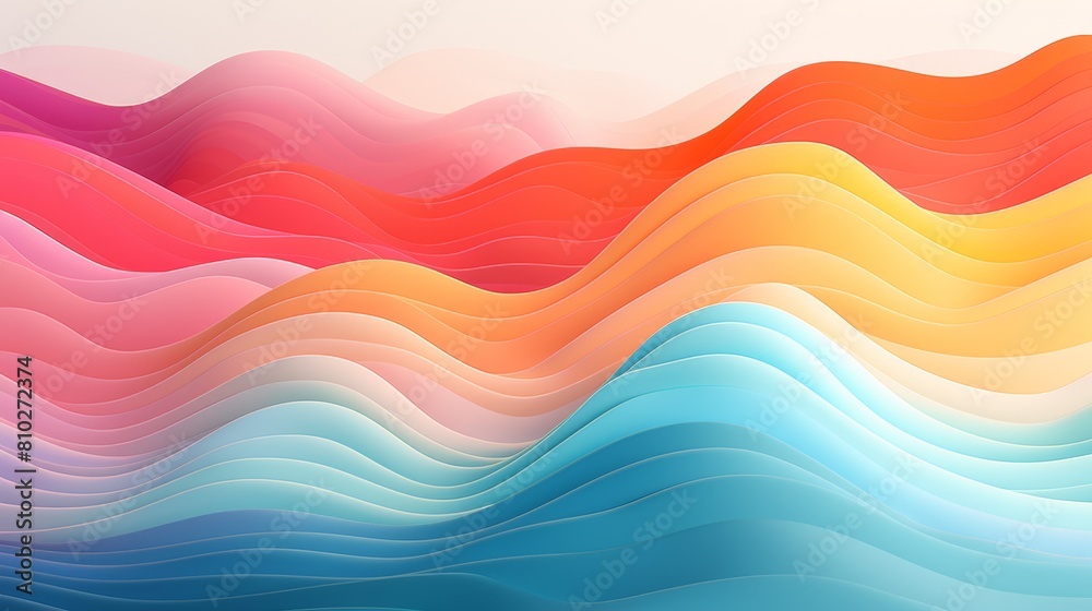 vibrant abstract landscape with colorful waves vibrant abstract landscape with colorful waves