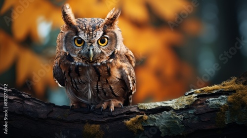 Captivating close-up of a majestic owl © Balaraw