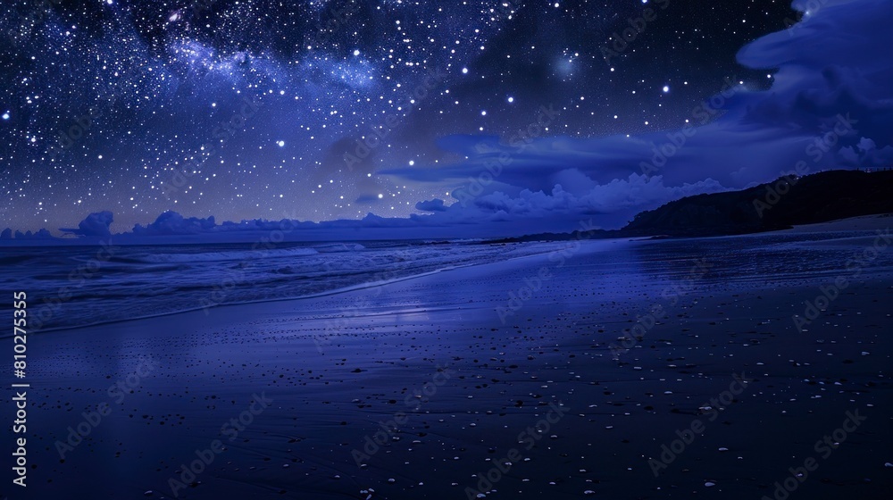 beautiful starry night on an island beautiful starry night on an island
