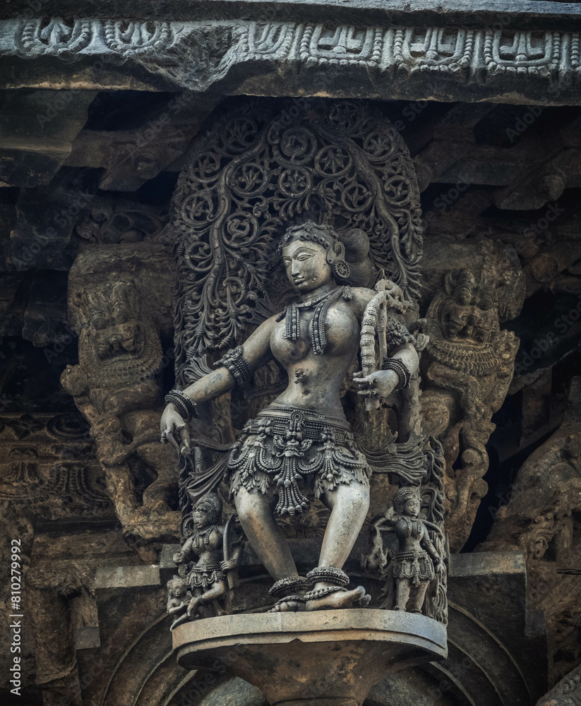 The city of Belur is famous for its Chennakeshava Temple, dedicated to Vishnu, one of the finest examples of Hoysala architecture. India. The city of Belur is famous for its Chennakeshava Temple, dedicated to Vishnu, one of the finest examples of Hoysala architecture. India.
