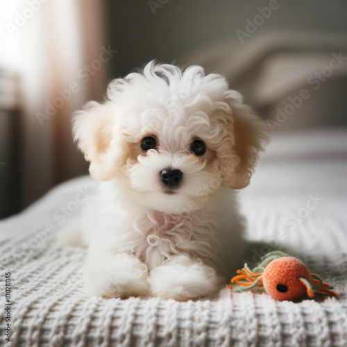 puppy in a bed（Generative AI）