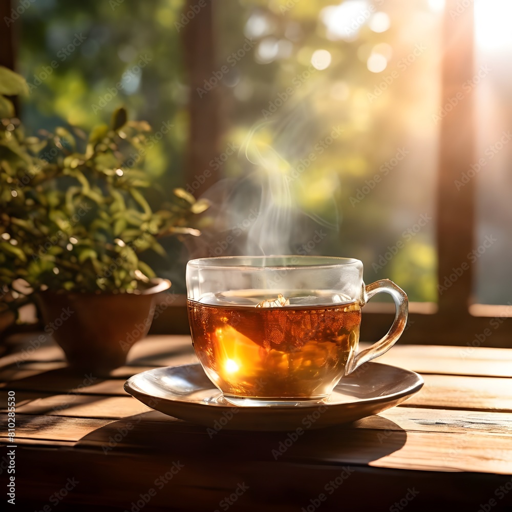 Relaxing cup of tea on a table Relaxing cup of tea on a table