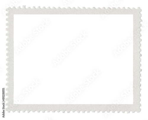 Obraz na płótnie blank postage stamp frame with transparent design space and background w salonie