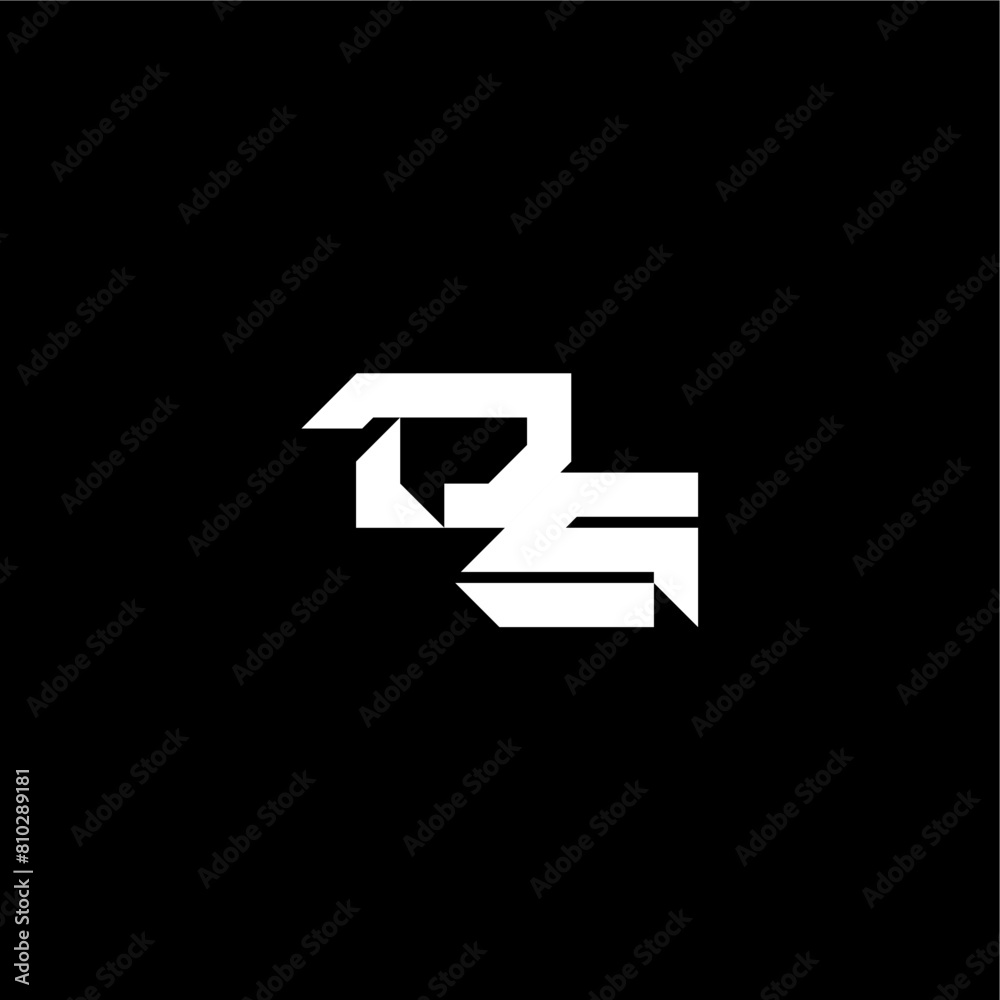 techno style DS bold futuristic concept modern monogram initial letter techno style DS bold futuristic concept modern monogram initial letter