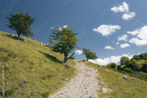 path in the mountains in the Yorkshire Dales