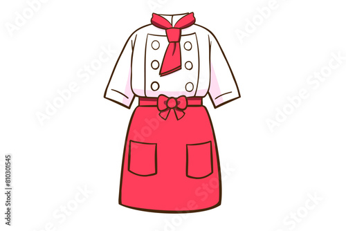 白赤コック服