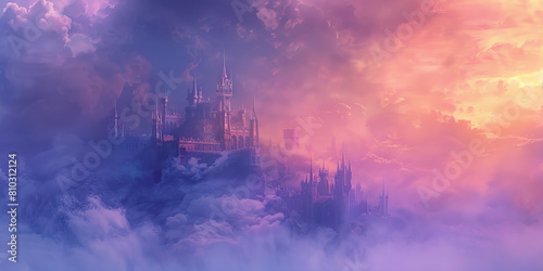 Magical Kingdom  Abstract Fantasy Realm with Castles and Magic  Perfect for Fairy Tale or Adventure Plays