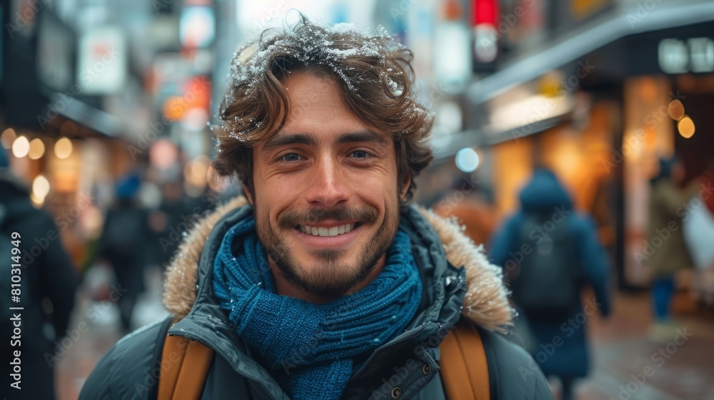 笑顔の外国人男性,Generative AI AI画像 笑顔の外国人男性,Generative AI AI画像