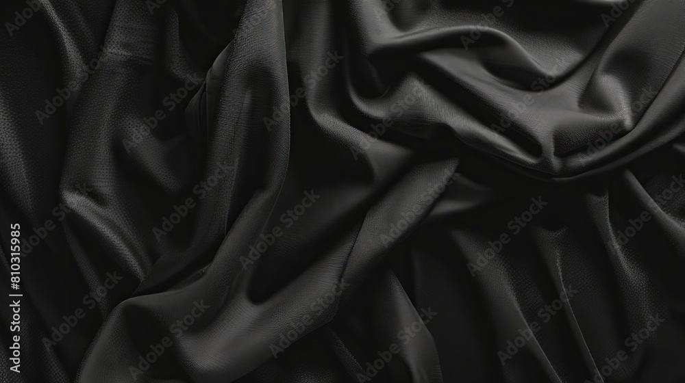 Fototapeta premium Monochrome Black T-Shirt Mockup