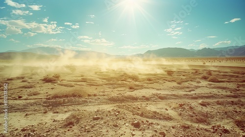 Intense Summer Desert Landscape