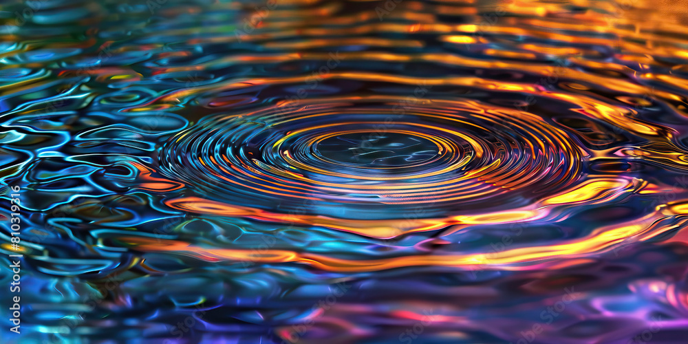 Therapeutic Ripples: Abstract Water Ripples Illustrating the Ripple Effect of Healing Actions Therapeutic Ripples: Abstract Water Ripples Illustrating the Ripple Effect of Healing Actions