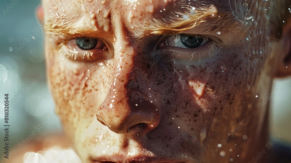 Determined Athlete Portrait Determined Athlete Portrait