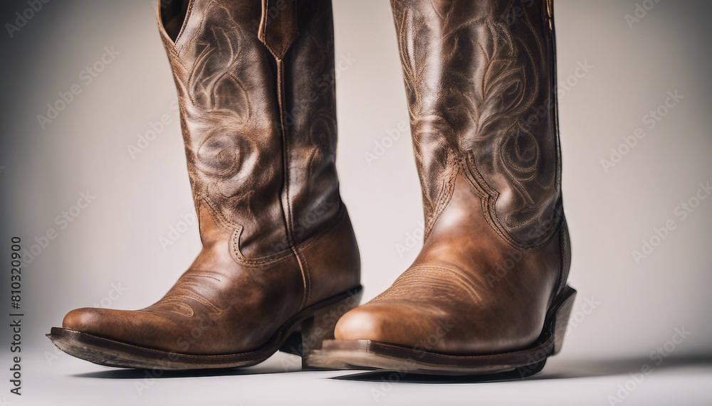 raditional cowboy boots, isolated white background
raditional cowboy boots, isolated white background