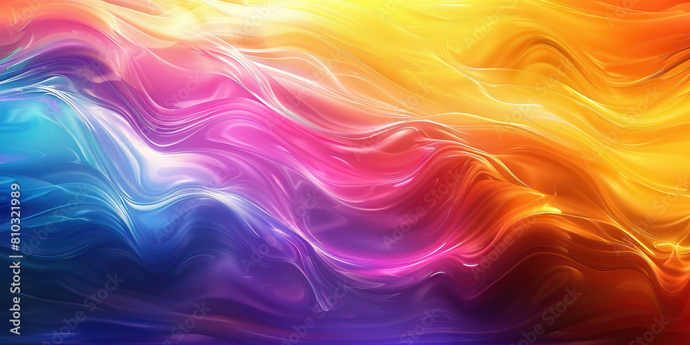 Healing Spectrum: Abstract Composition with Vibrant Colors Representing a Spectrum of Well-being.