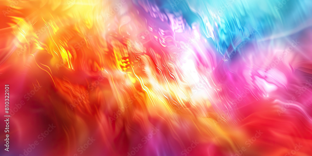 Healing Spectrum: Abstract Composition with Vibrant Colors Representing a Spectrum of Well-being.