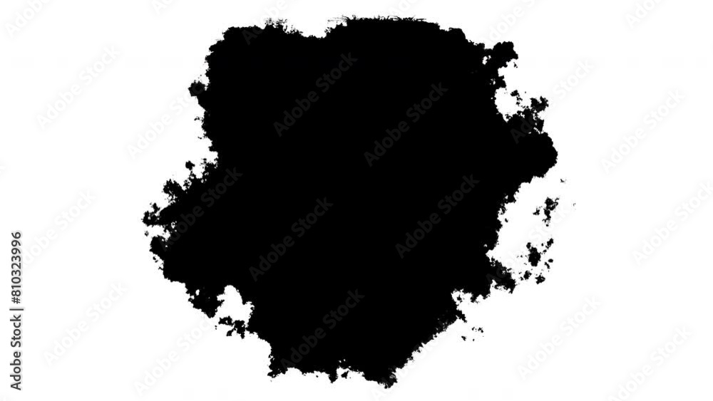 3d render Black ink. Computer generated
