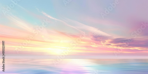 Hospital Horizon: Abstract Background with Soft, Gradient Sky Tones Inspiring Hope and Tranquility