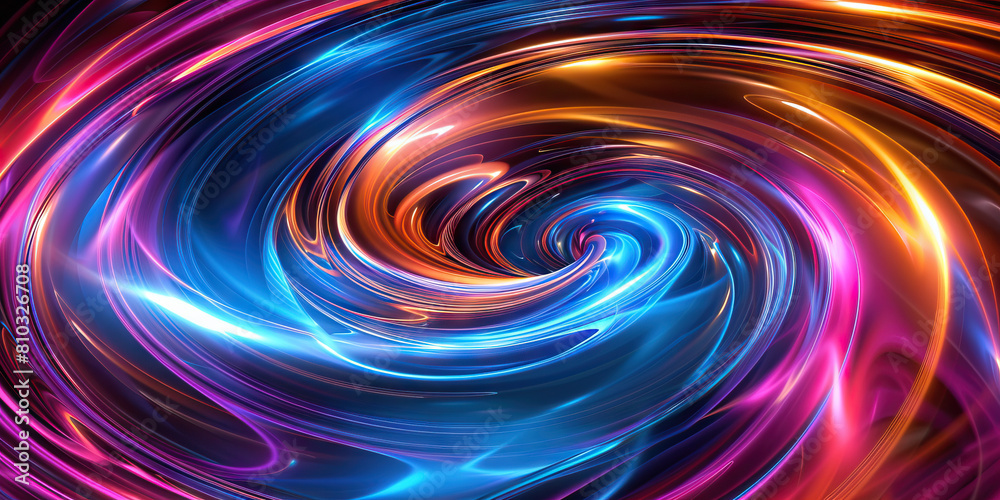 Vitality Vortex: Abstract Swirling Patterns Symbolizing Energy and Vitality