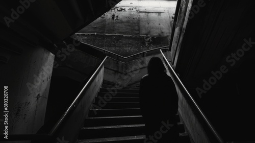 Secrets in the Shadows  Silhouette by Dark Staircase.