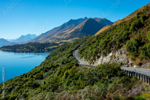 Glenorchy Queenstown Road - New Zealand photo