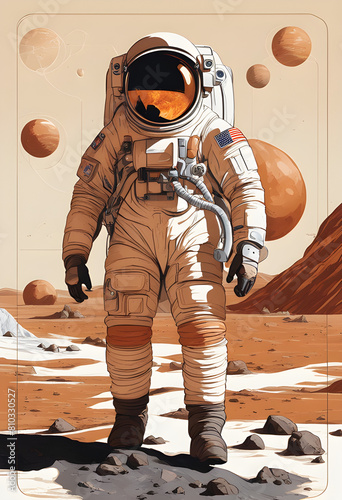 astronaut on the moon