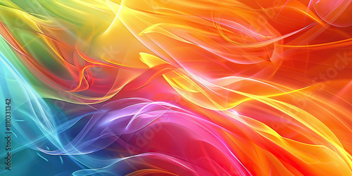 Bio-Energy Flow  Abstract Background Illustrating Vitality and Lifeforce in Vibrant Colors