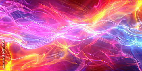 Bio-Energy Flow: Abstract Background Illustrating Vitality and Lifeforce in Vibrant Colors © Lila Patel