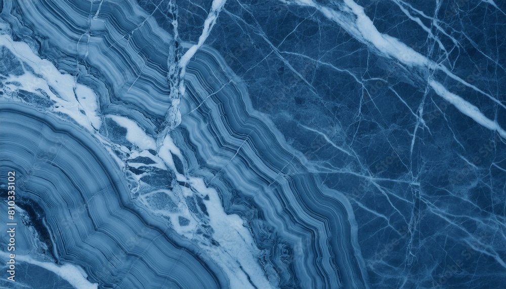 Naklejka premium Natural blue marble texture background
