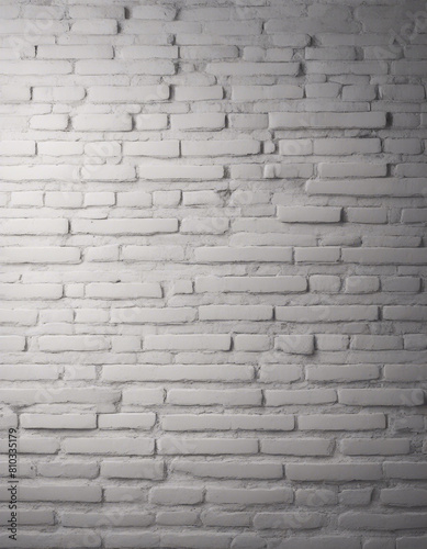 User white brick wall, background texture