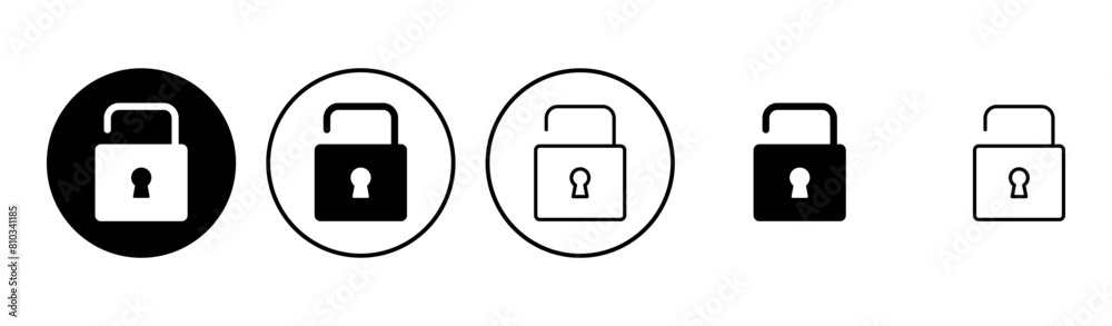 Lock icon set. Padlock icon vector. Encryption icon. Security symbol Lock icon set. Padlock icon vector. Encryption icon. Security symbol