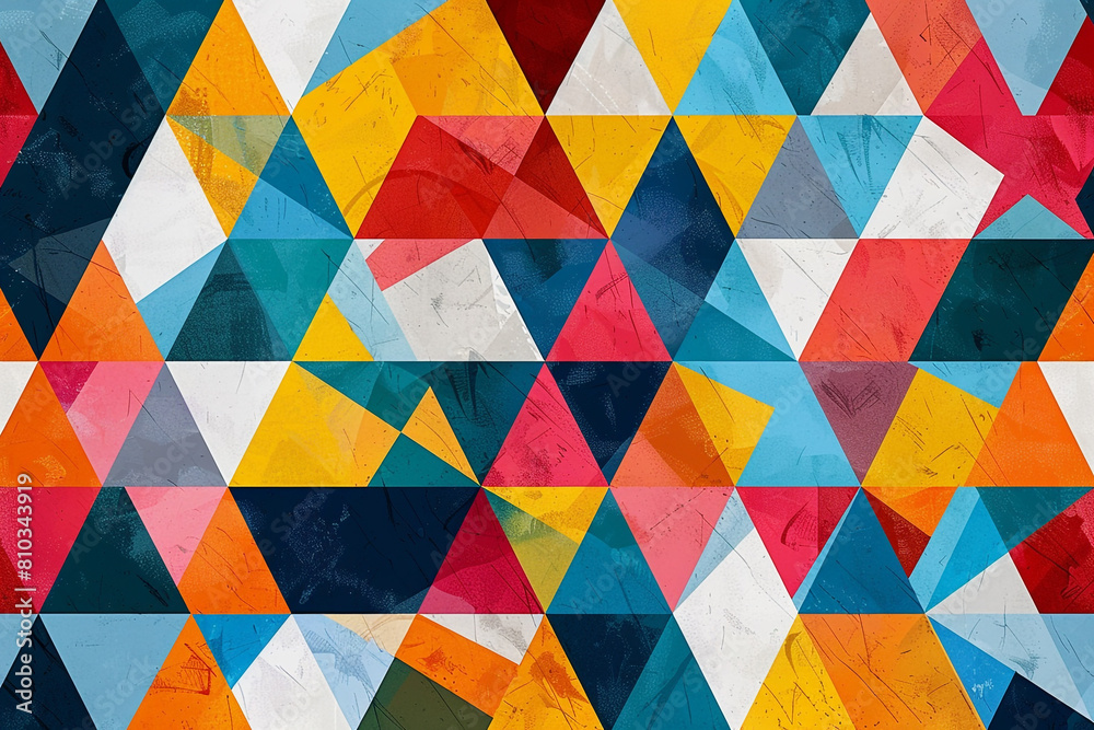 Geometric abstract triangles pattern. Seamless vector image. Geometric abstract triangles pattern. Seamless vector image.