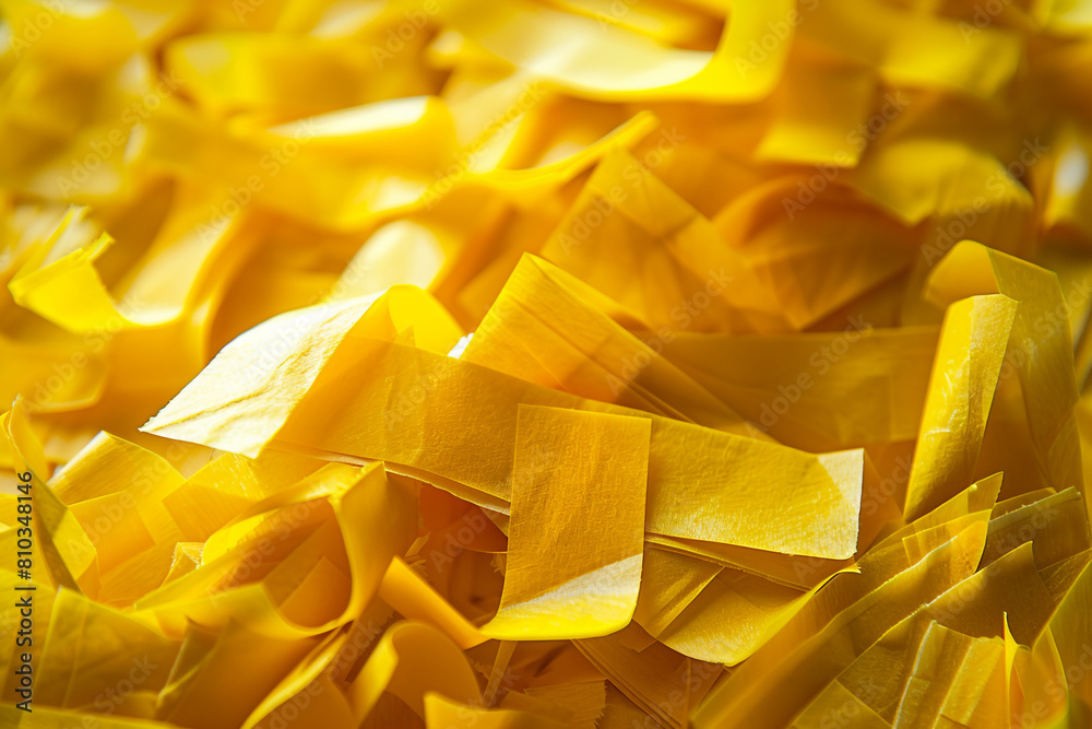 sliced Yellow Waste Paper for Packaging, decorative Sliced Paper for Packaging Items